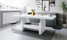 AVERSA coffee table (high gloss/wood-like decor)